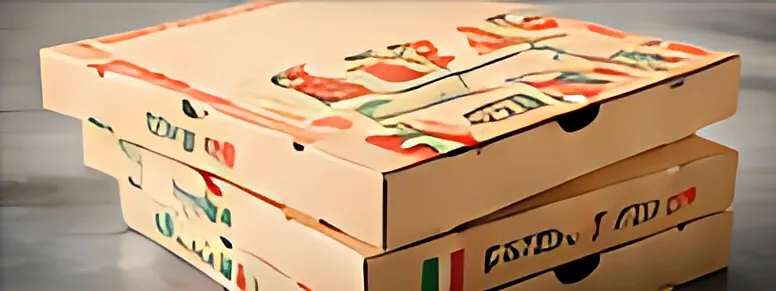 Boîtes à pizza empilées